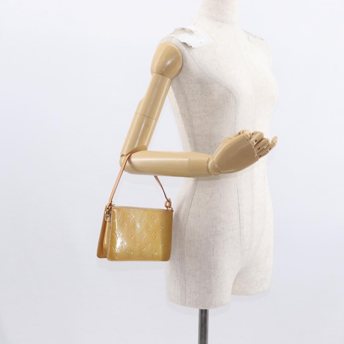 Louis Vuitton Lexington Pochette Patent Leather Beige Patent_Leather Clutche & Pouche Bag