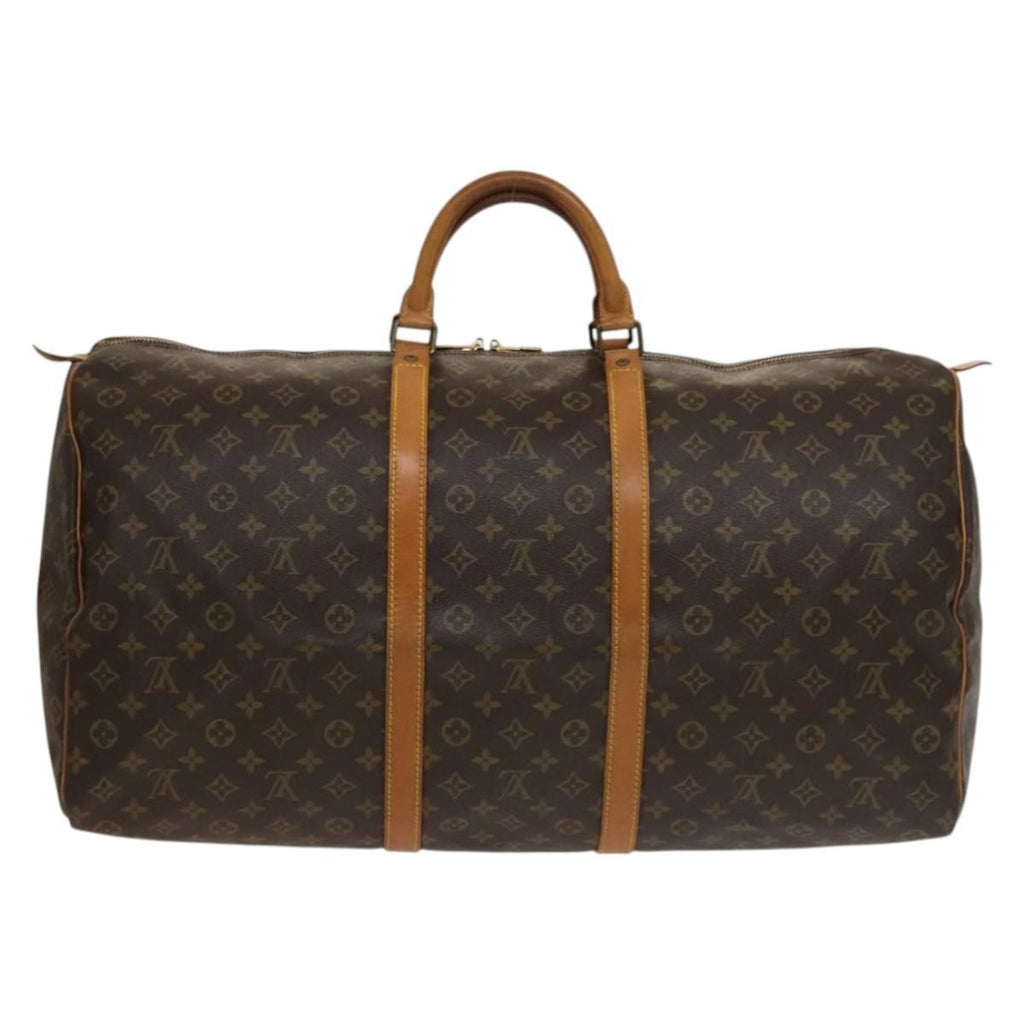 Louis Vuitton Keepall Bag Monogram Canvas Brown Canvas Travel Bag
