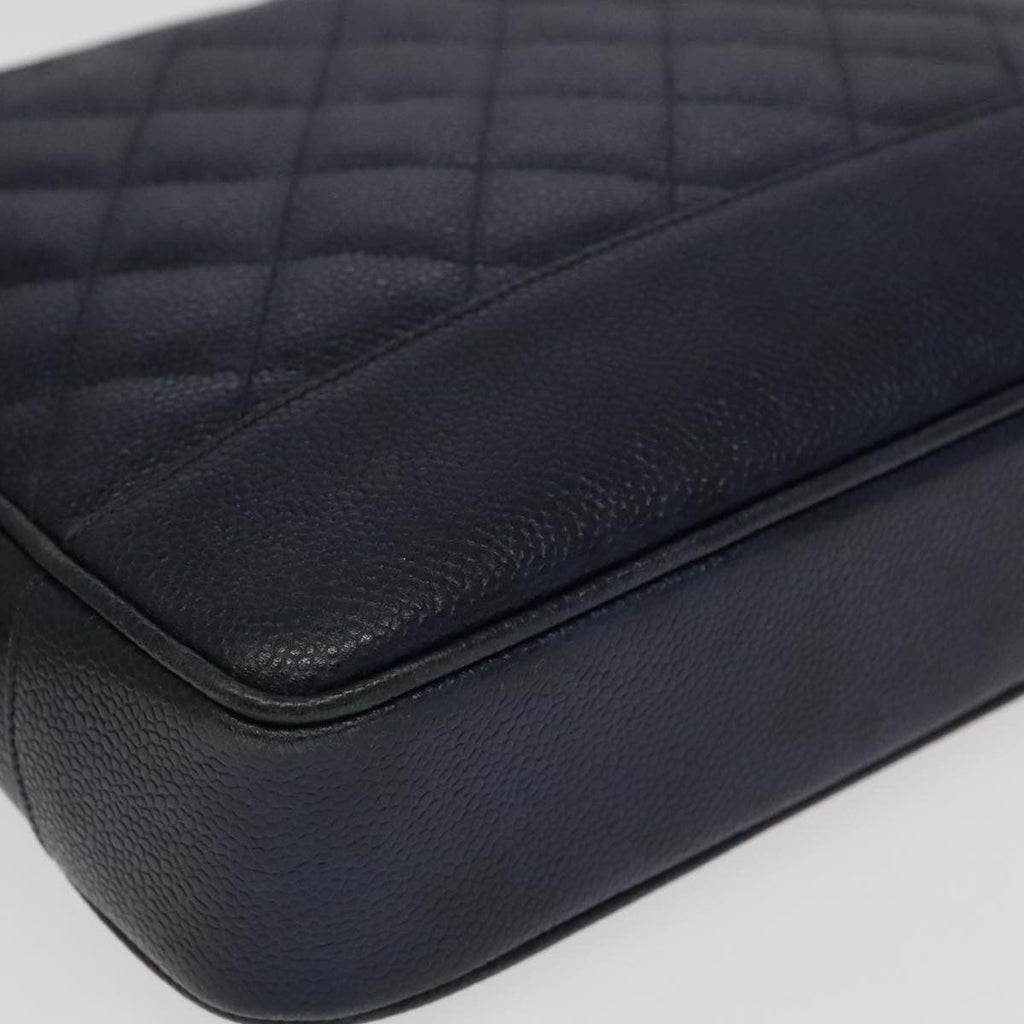 Chanel Vintage Shoulder Bag Leather Navy Leather Shoulder Bag Bag