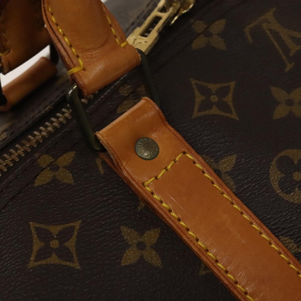 Louis Vuitton Keepall Bag Monogram Canvas Brown Canvas Travel Bag