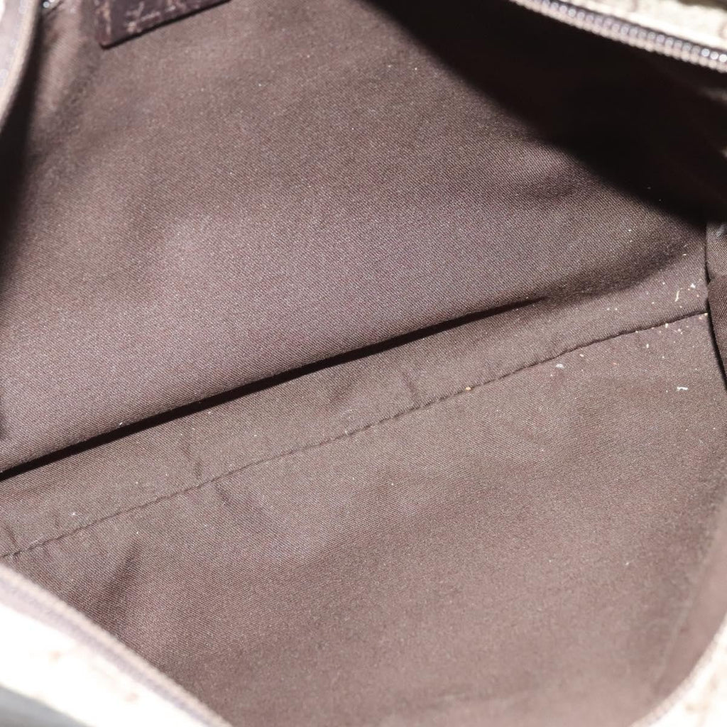 Gucci Zip Top Messenger Bag Gg Coated Canvas Beige Canvas Shoulder Bag Bag (Pre-Owned)