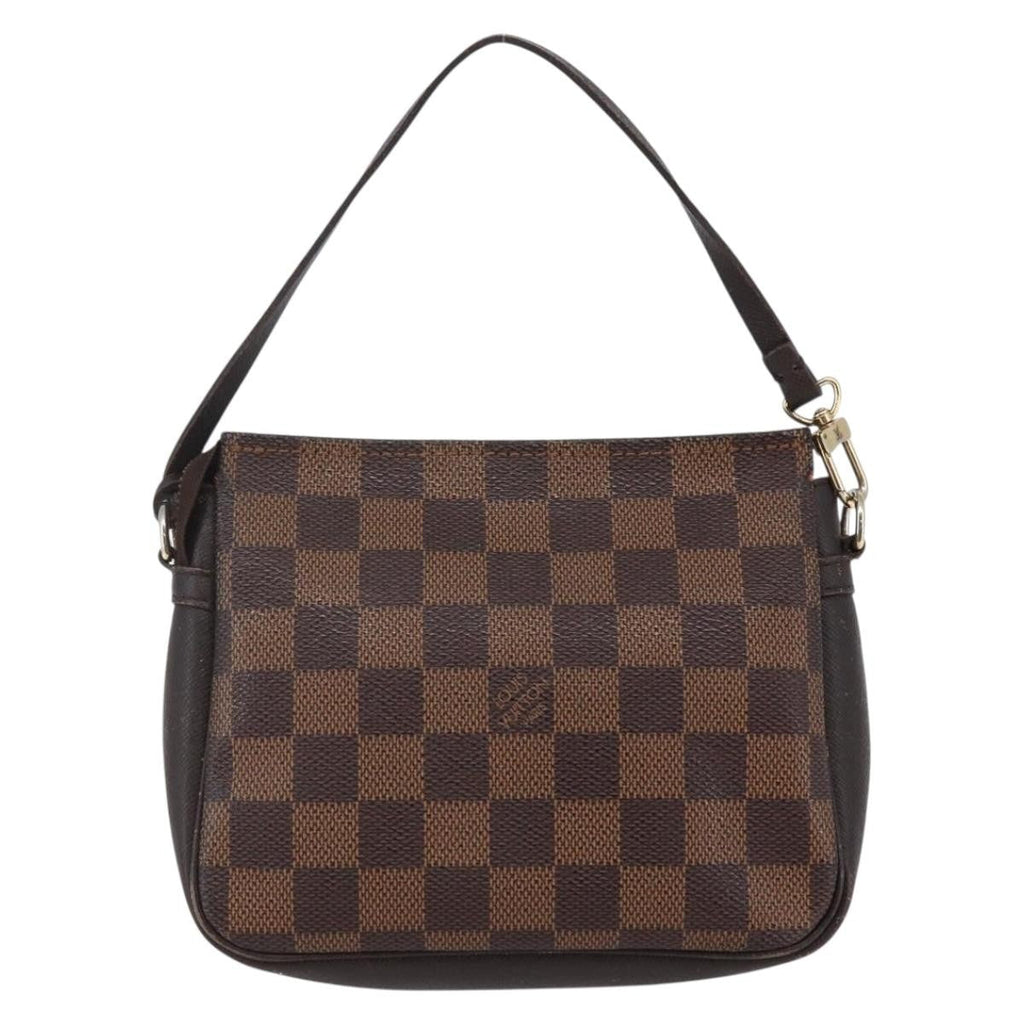 Louis Vuitton Trousse Make Up Bag Damier Canvas Brown Canvas Clutche & Pouche Bag
