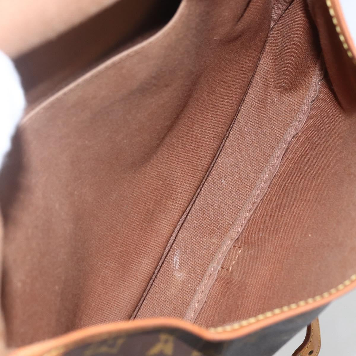 Louis Vuitton Saumur Handbag Monogram Canvas Brown Canvas Shoulder Bag