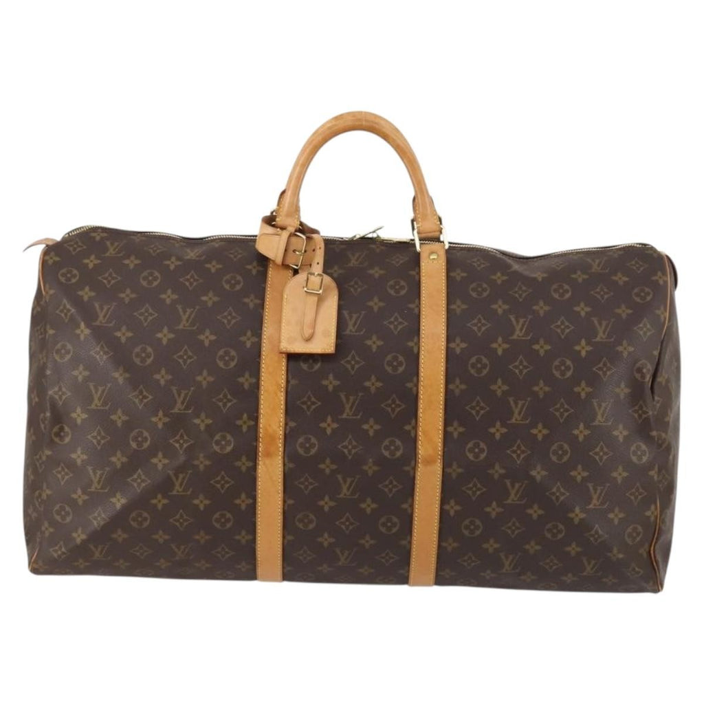 Louis Vuitton Keepall Bag Monogram Canvas Brown Canvas Travel Bag