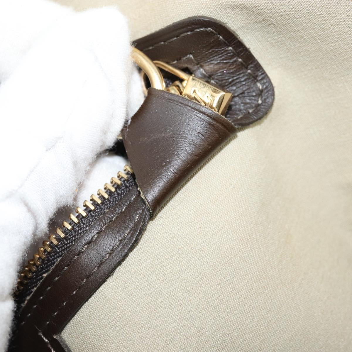 Louis Vuitton Alma Handbag Mini Lin Monogram Khaki Canvas Handbag