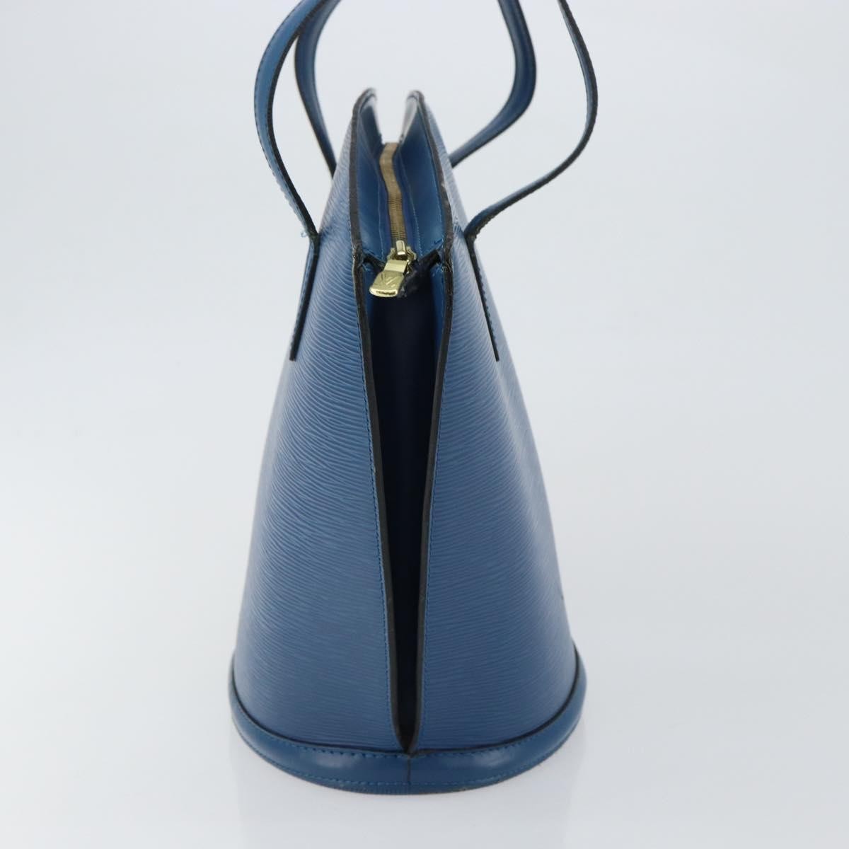 Louis Vuitton Saint Jacques Handbag Epi Leather Blue Leather Shoulder Bag