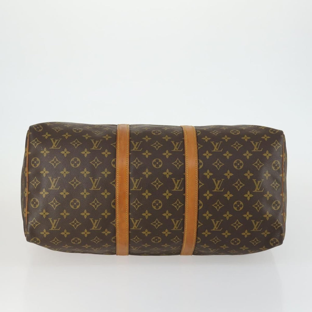 Louis Vuitton Keepall Bag Monogram Canvas Brown Canvas Travel Bag