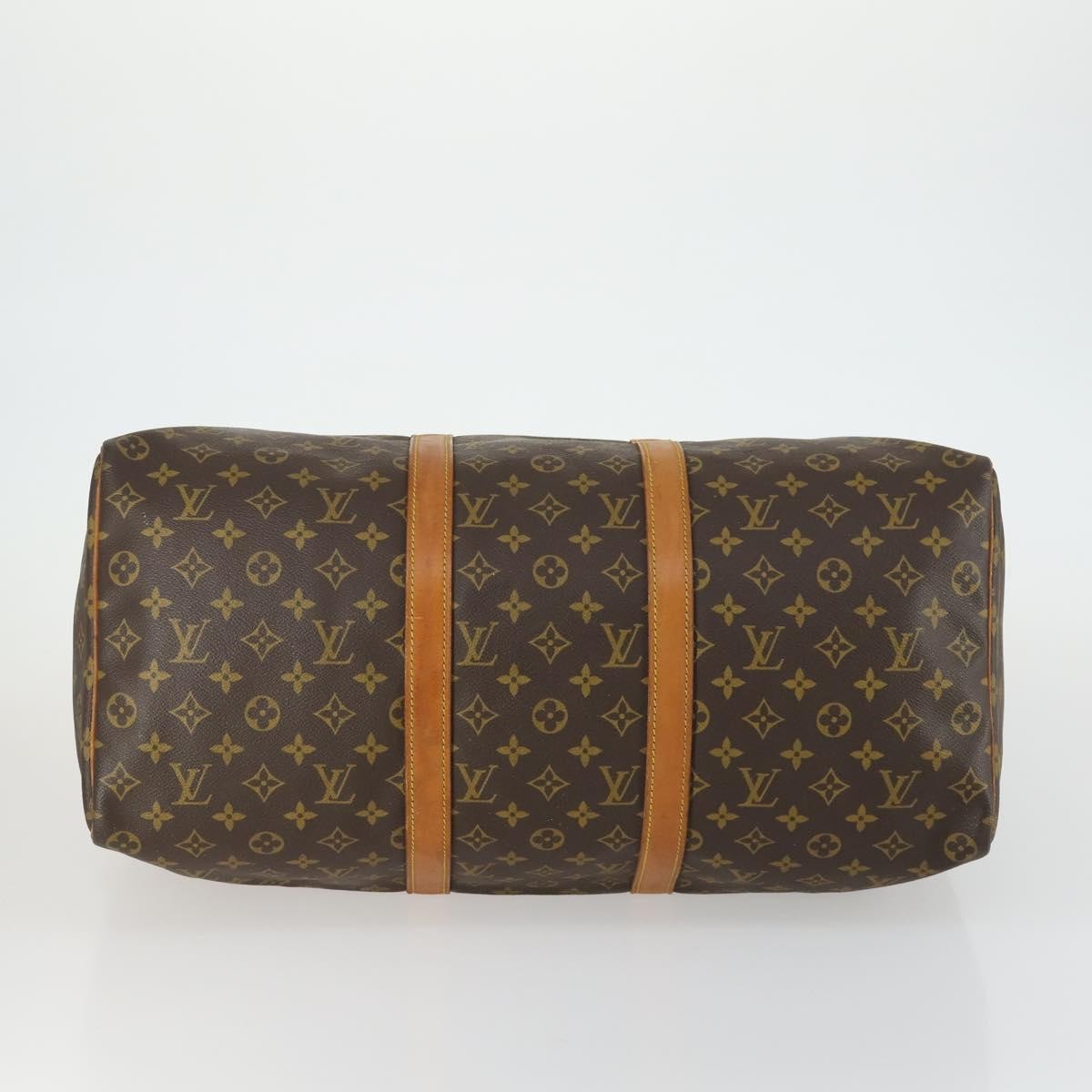 Louis Vuitton Keepall Bag Monogram Canvas Brown Canvas Travel Bag