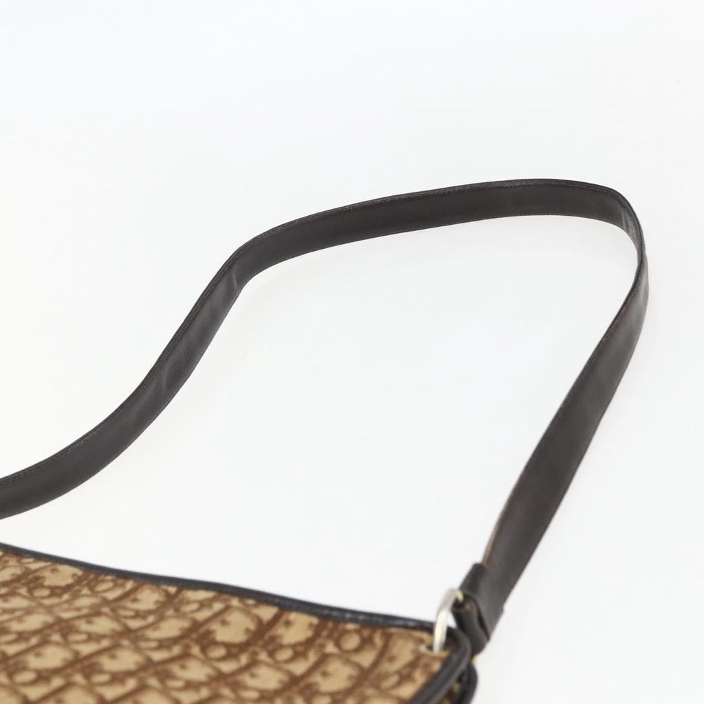 Christian Dior Vintage Cd Trotter Shoulder Bag Canvas Beige Canvas Shoulder Bag Bag (Pre-Owned)
