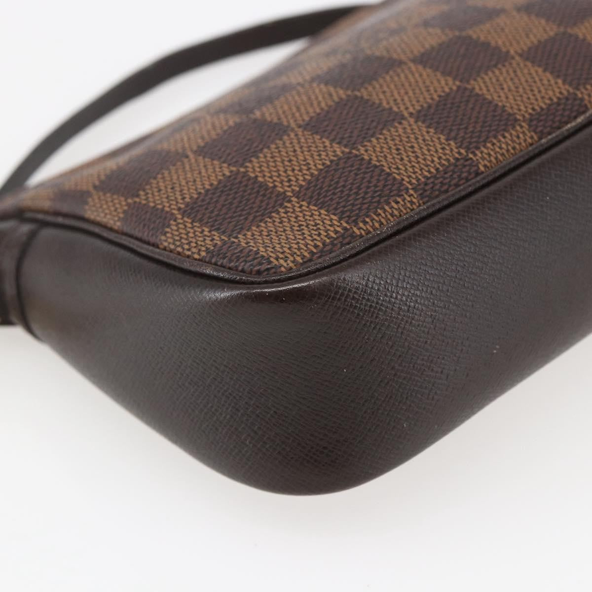 Louis Vuitton Trousse Make Up Bag Damier Brown Canvas Clutche & Pouche Bag