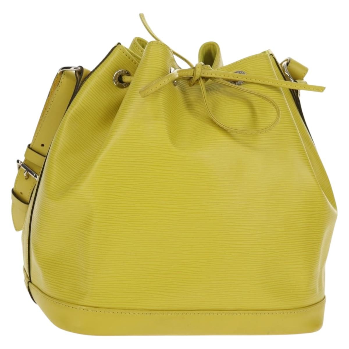 Louis Vuitton Petit Noe Handbag Epi Leather Green Leather Shoulder Bag