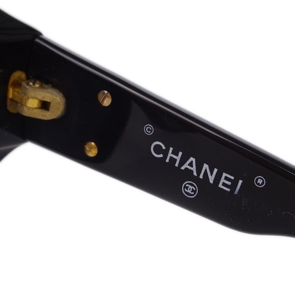 Chanel Chanel Logo Sunglasses Eye Wear Plastic Black Plastic Sunglasse Accessory