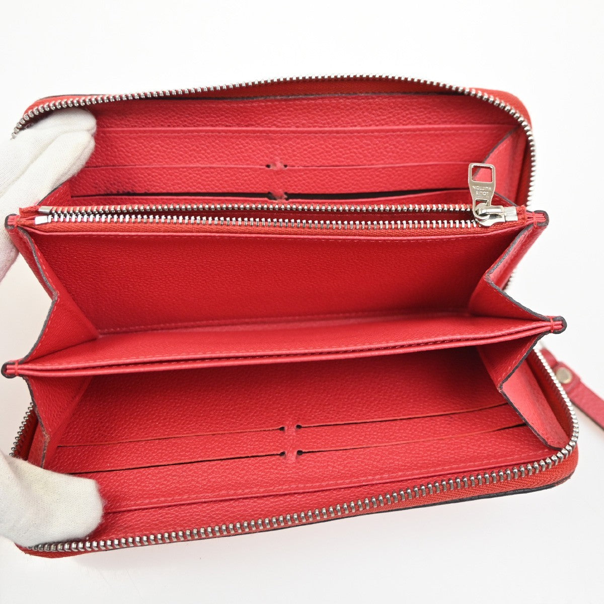 Louis Vuitton Portefeuille Zippy Monogramme Empreinte Monogramme Empreinte Red Leather Wallets Accessory
