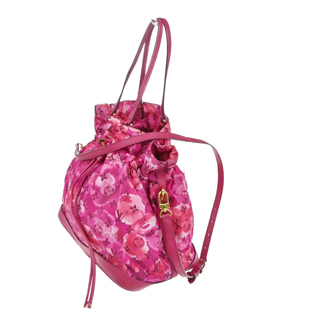 Louis Vuitton Noefull Handbag Ikat Nylon Pink Nylon Shoulder Bag