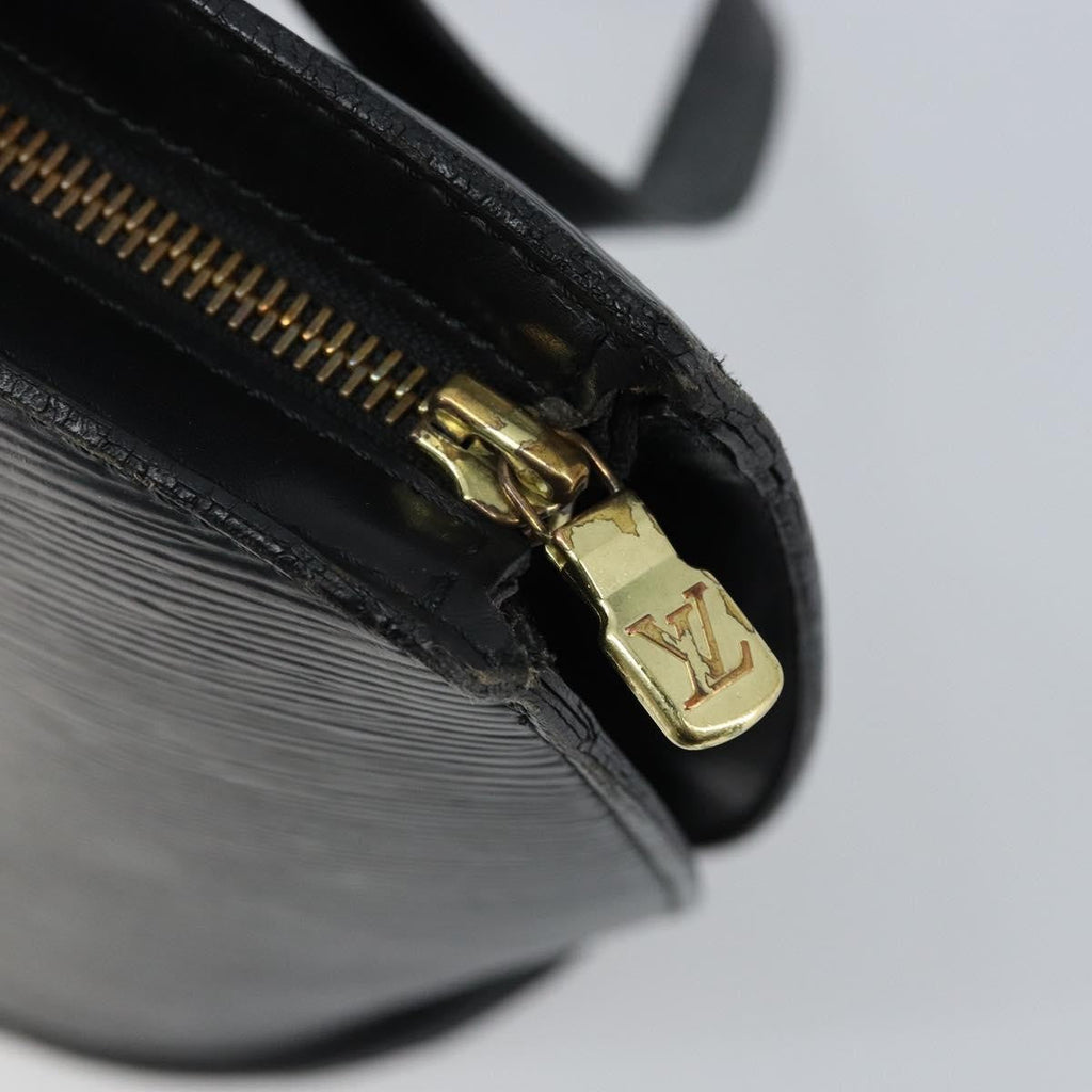 Louis Vuitton Saint Jacques Handbag Epi Leather Black Leather Shoulder Bag