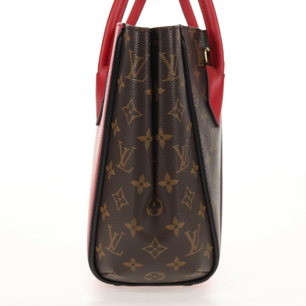 Louis Vuitton Kimono Handbag Monogram Canvas And Leather Red Canvas Handbag