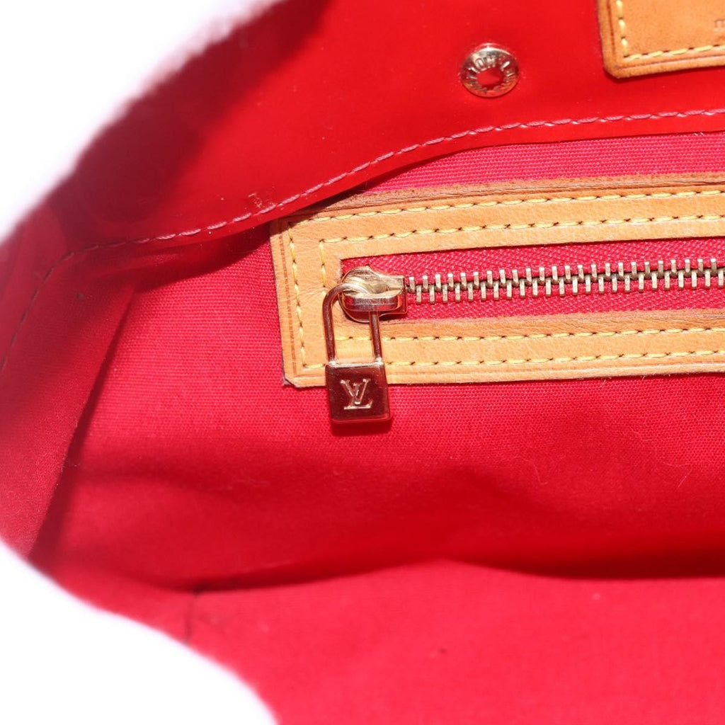 Louis Vuitton Reade Handbag Monogram Vernis Red Patent_Leather Handbag