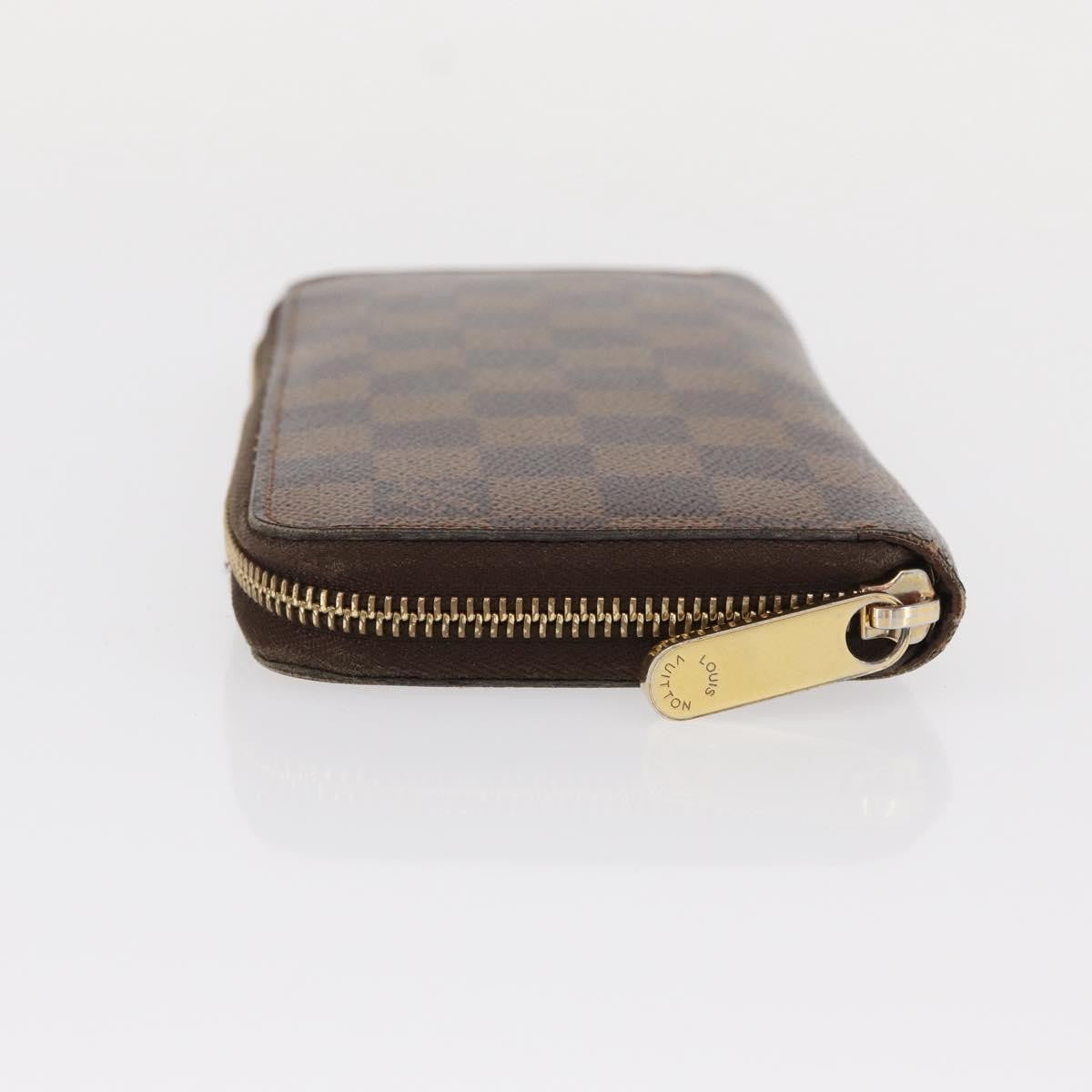 Louis Vuitton Zippy Wallet Nm Damier Brown Canvas Wallets Accessory