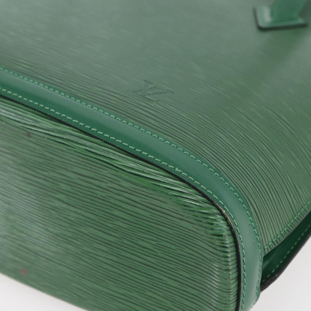 Louis Vuitton Lussac Handbag Epi Leather Green Leather Shoulder Bag
