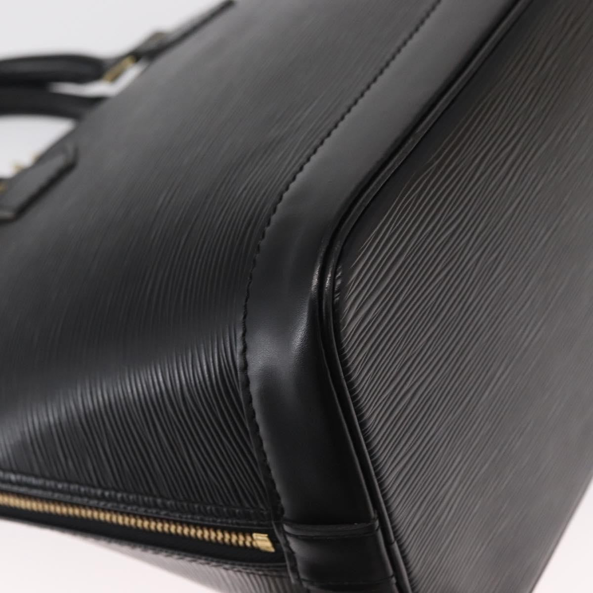 Louis Vuitton Alma Handbag Epi Leather Black Leather Handbag