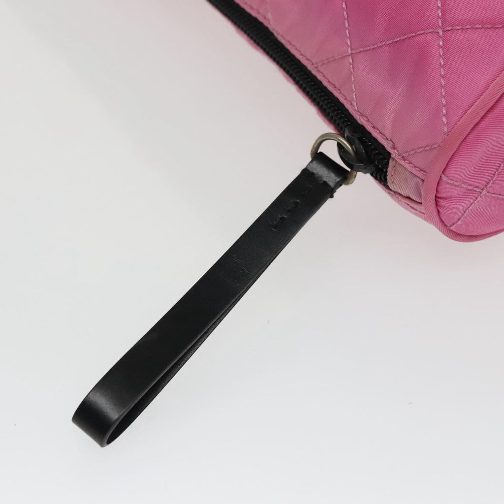 Prada Toiletry Pouch Tessuto Pink Nylon Clutche & Pouche Bag
