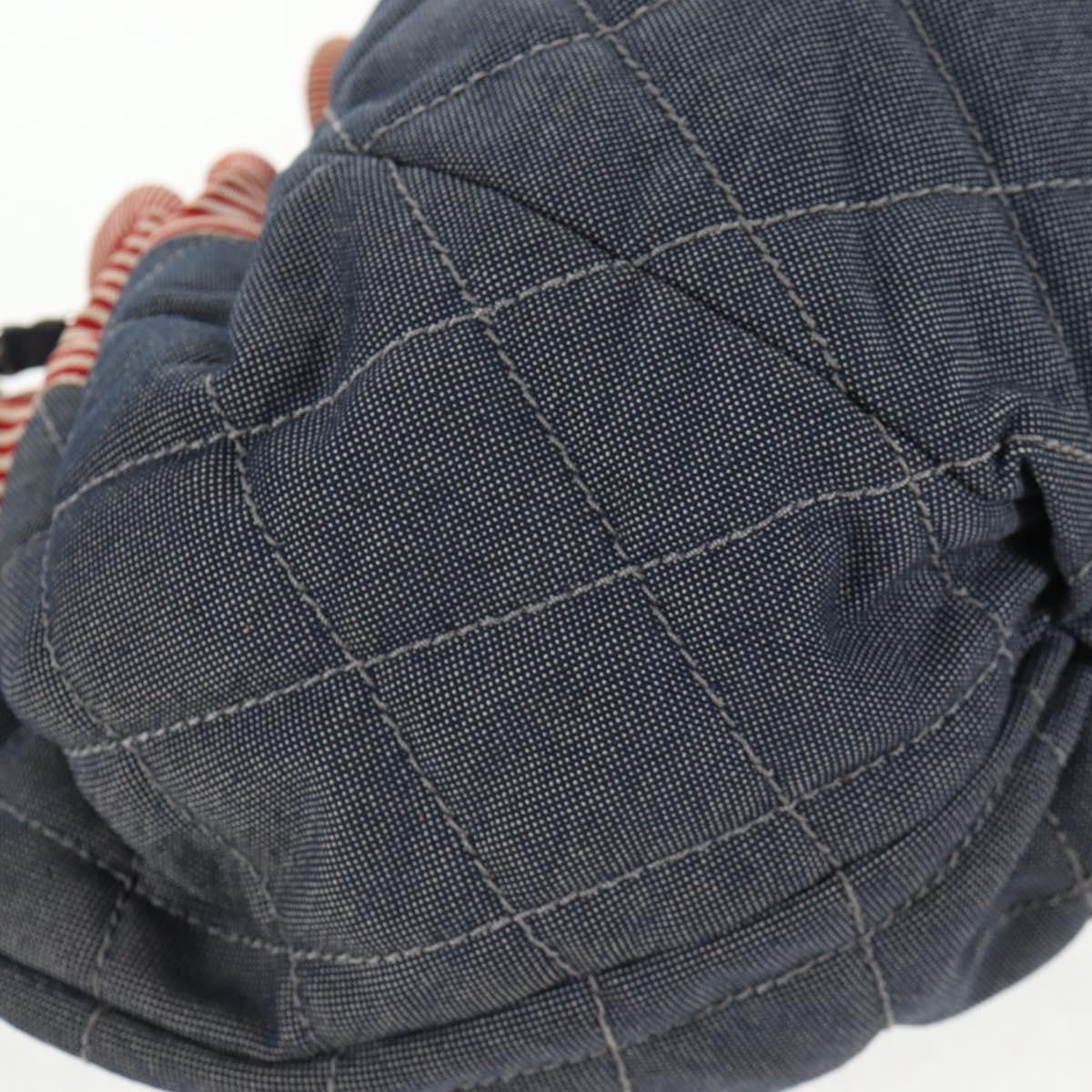 Chanel Stretch Spirit Cabas Quilted Denim Blue Denim_Jeans Bag
