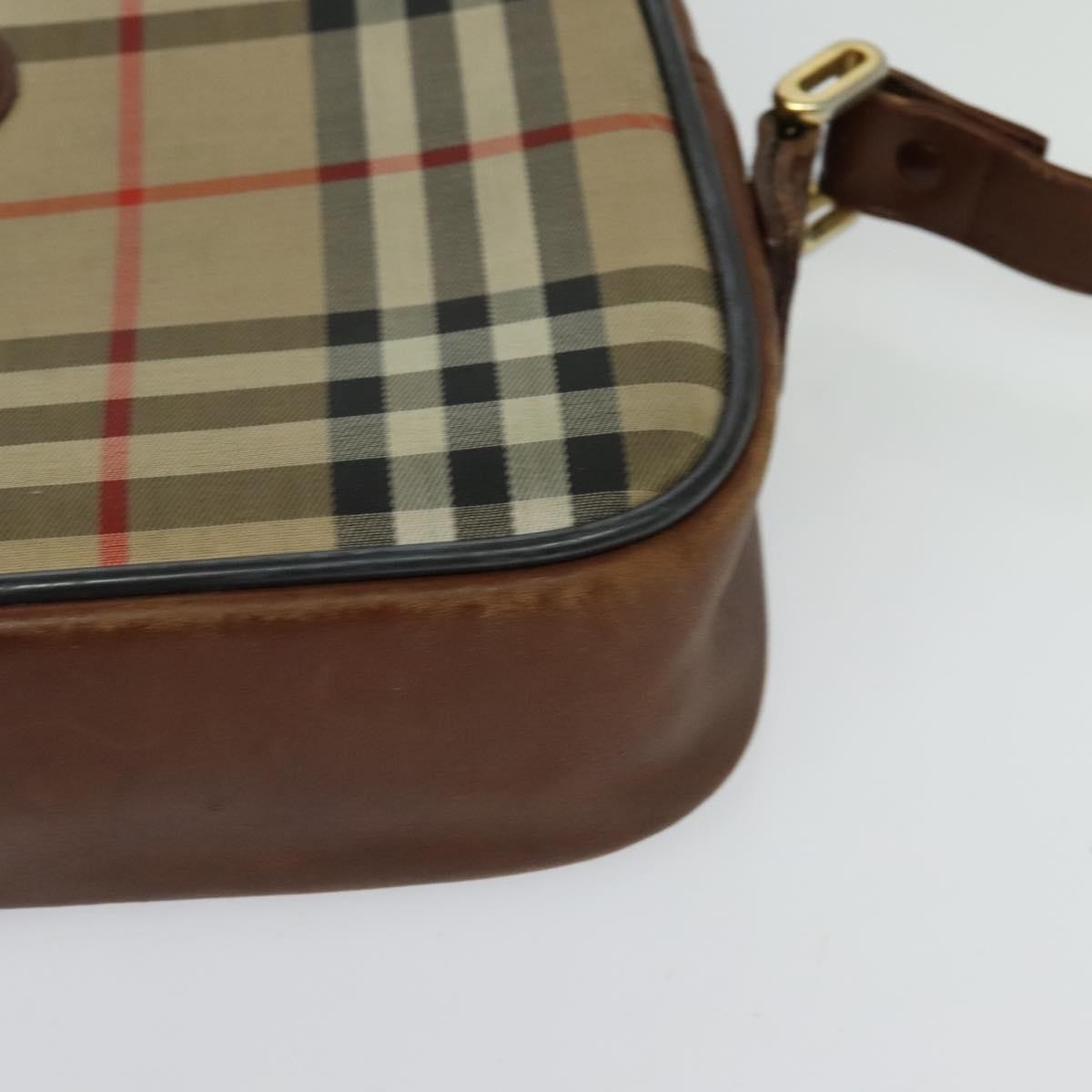 Burberry Camera Bag Vintage Check Canvas Beige Canvas Shoulder Bag