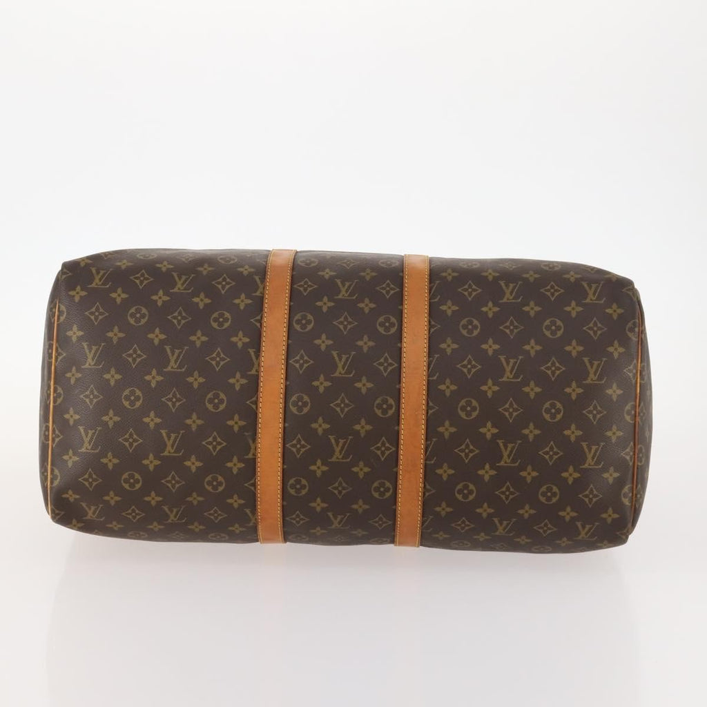 Louis Vuitton Keepall Bag Monogram Canvas Brown Canvas Travel Bag