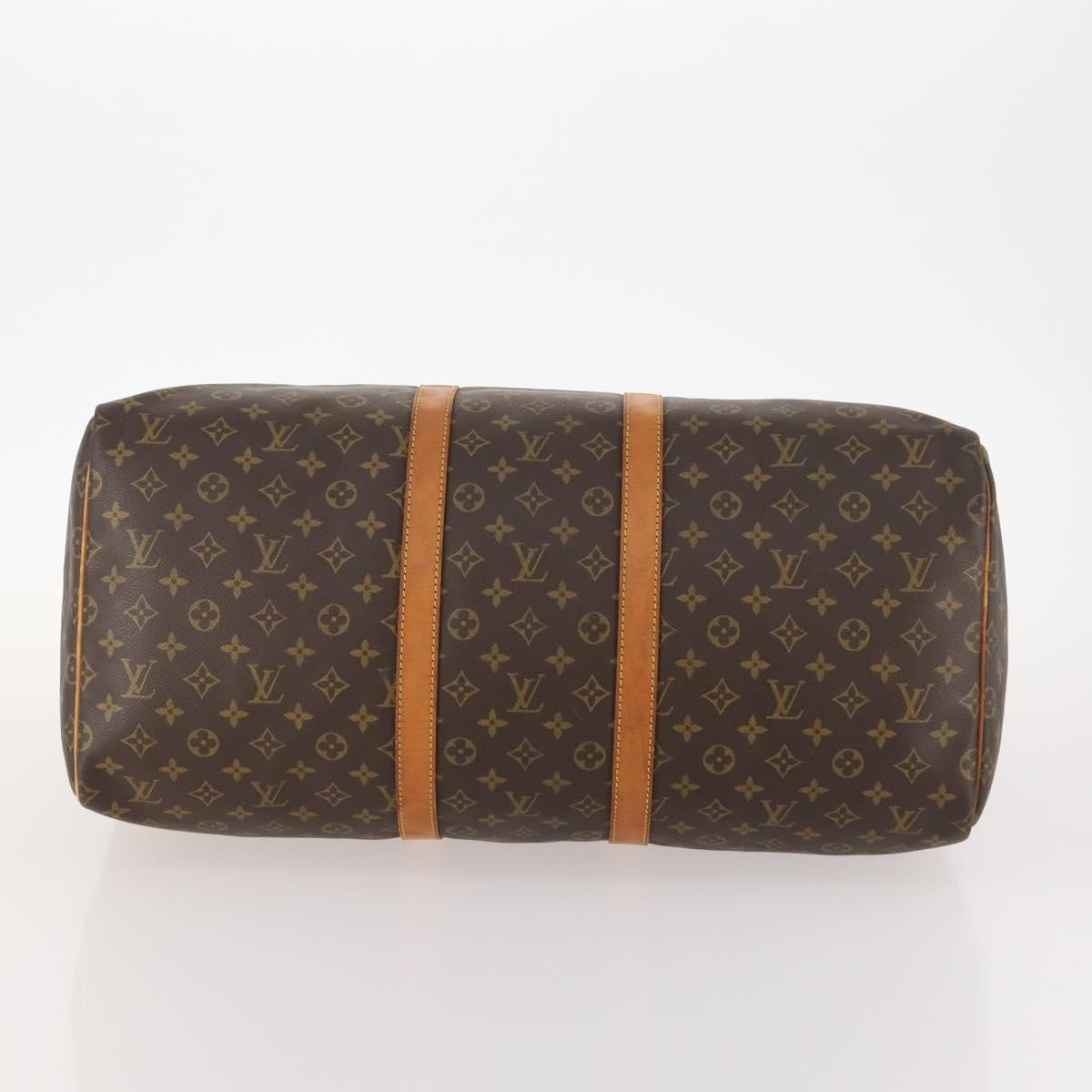 Louis Vuitton Keepall Bag Monogram Canvas Brown Canvas Travel Bag