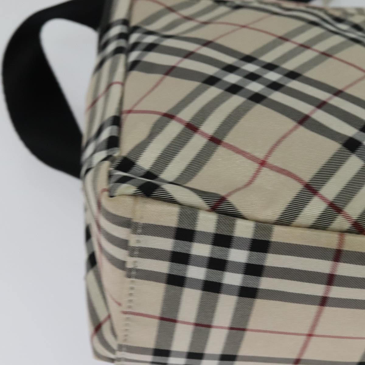 Burberry Nova Check Blue Label Nylon Beige Nylon Shoulder Bag