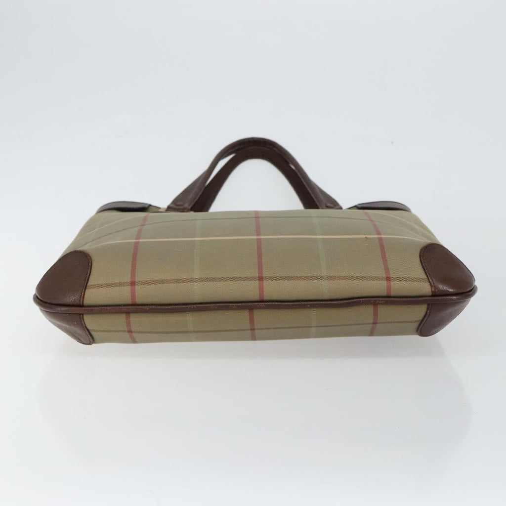 Burberry Nova Check Tote Canvas Check Pattern Beige Canvas Tote Bag