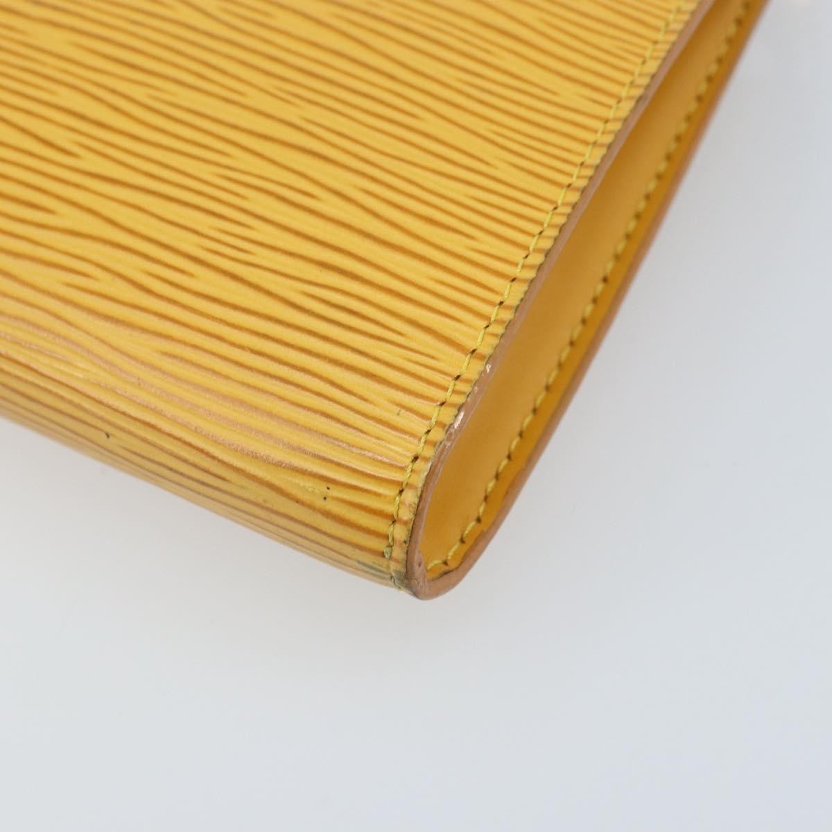 Louis Vuitton Pochette Accessoires Epi Leather Yellow Leather Clutche & Pouche Bag
