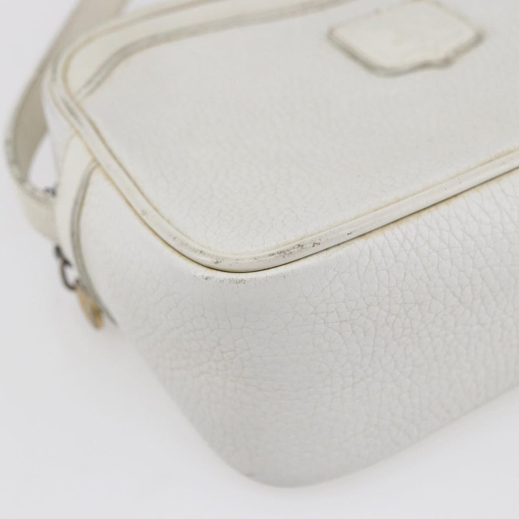 Celine Vintage Shoulder Bag Leather White Leather Shoulder Bag Bag