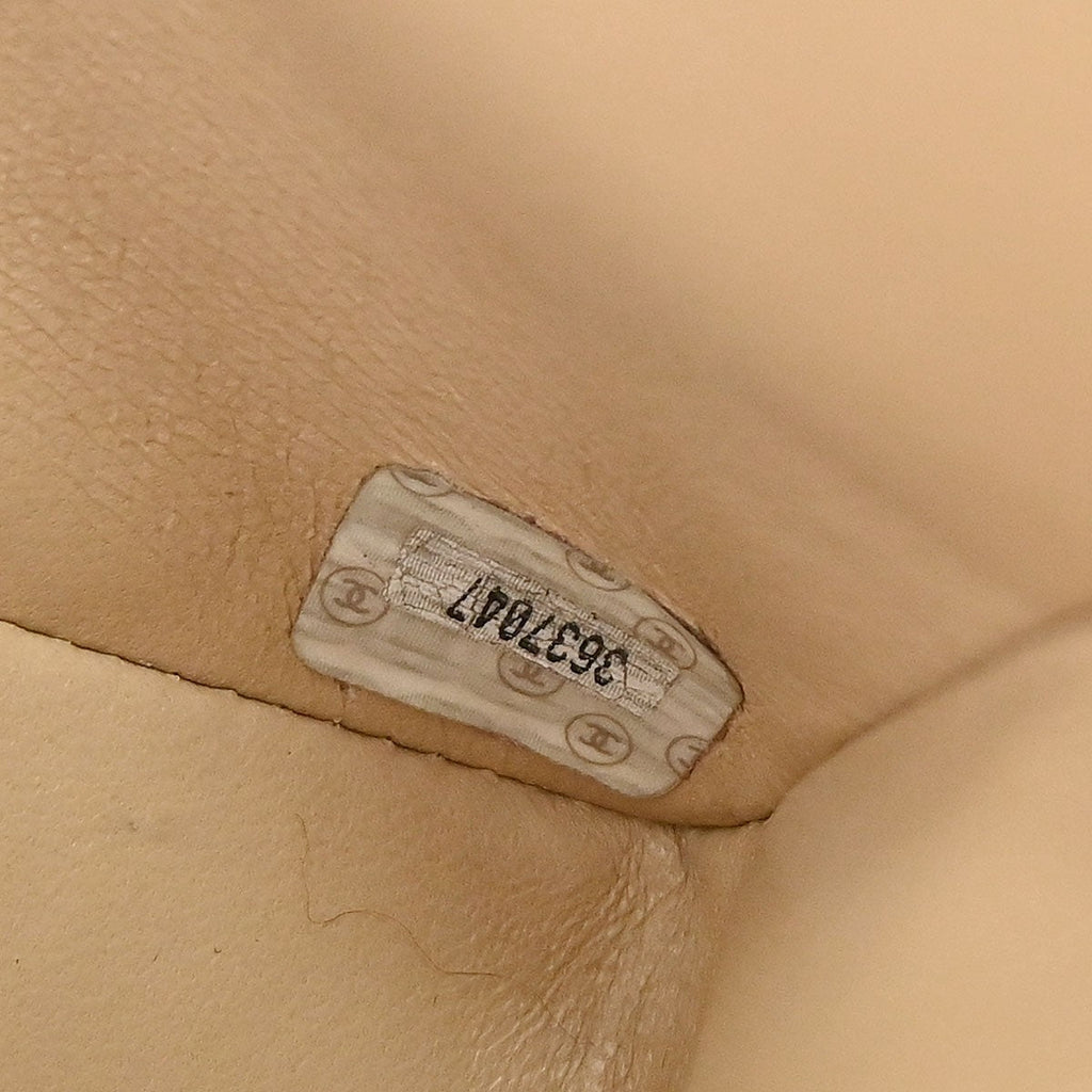 Chanel Vintage Classic Double Flap Bag Quilted Lambskin Beige Leather Shoulder Bag Bag