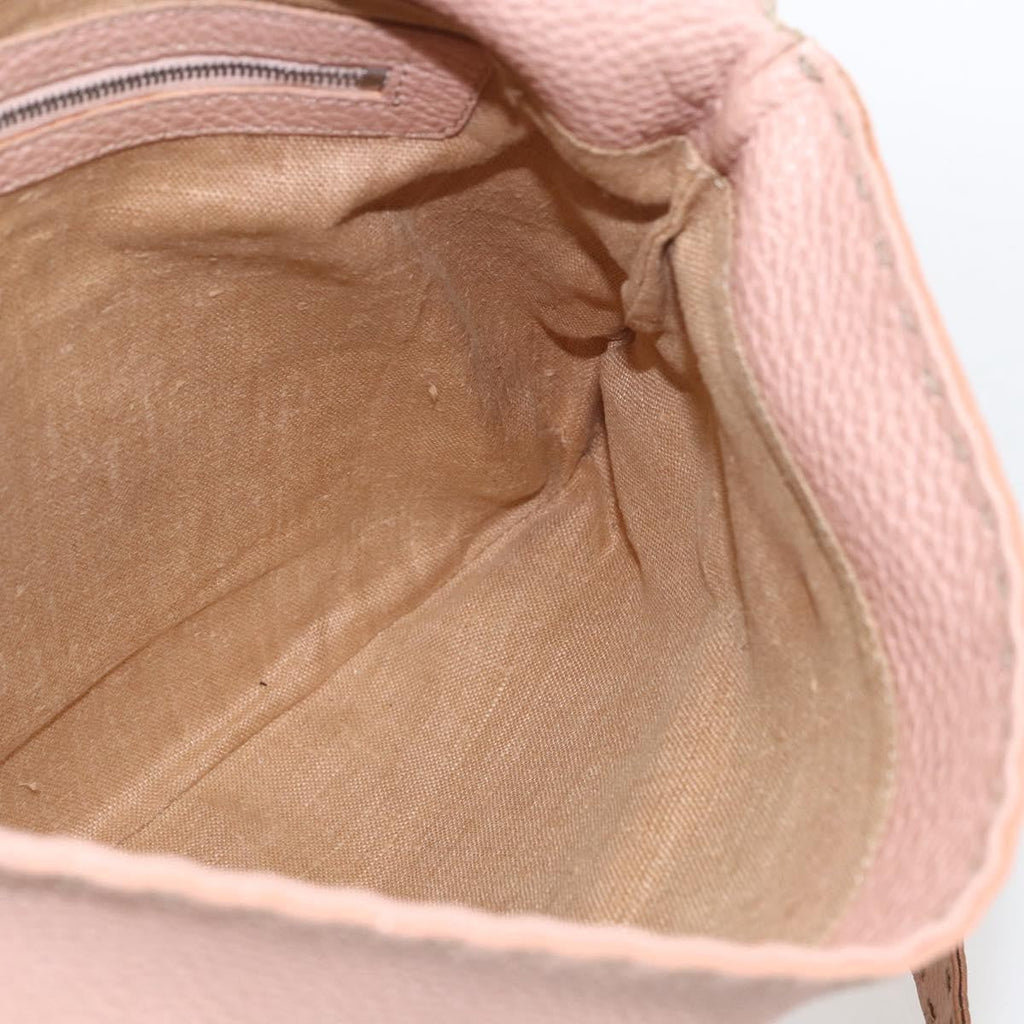 Fendi Selleria Tote Leather Pink Leather Tote Bag Bag