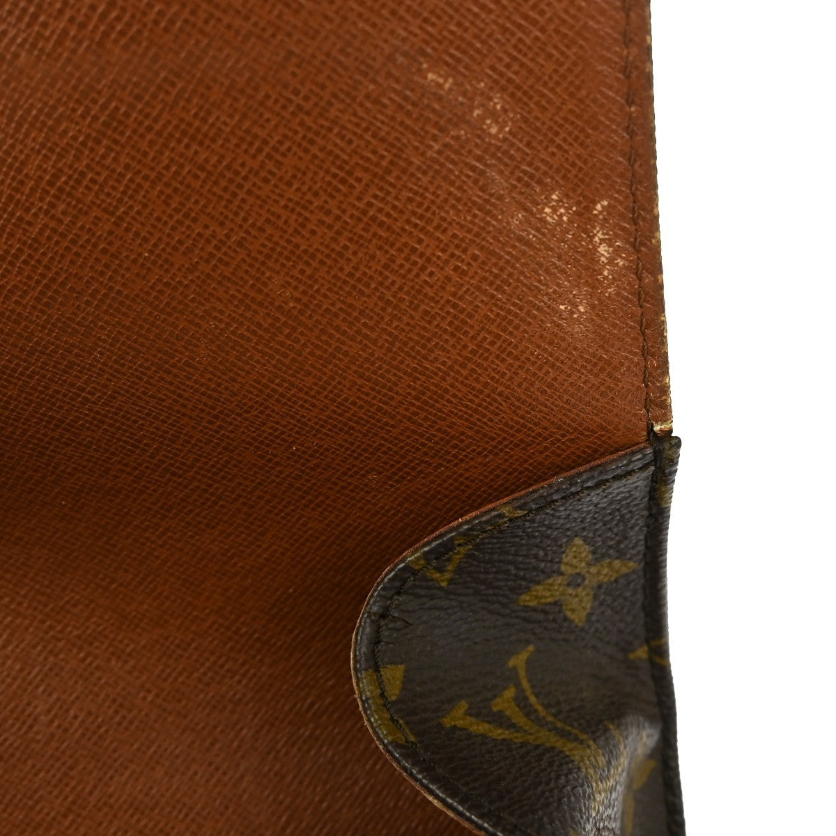 Louis Vuitton Cartouchiere Handbag Monogram Canvas Brown Canvas Shoulder Bag