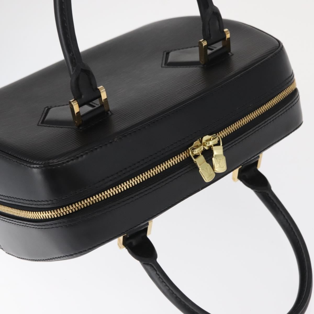 Louis Vuitton Sablons Handbag Epi Leather Black Leather Handbag
