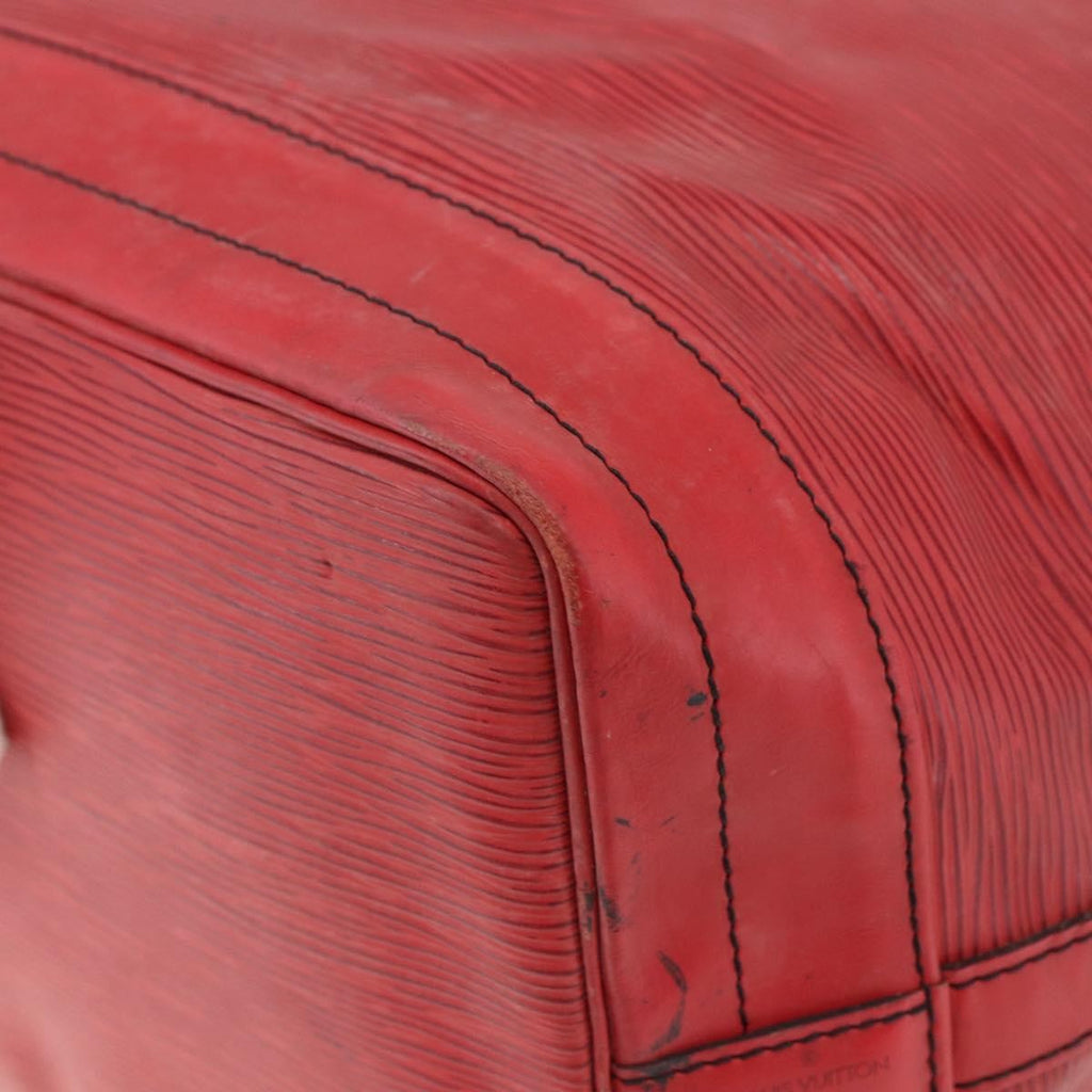 Louis Vuitton Petit Noe Nm Handbag Epi Leather Red Leather Shoulder Bag