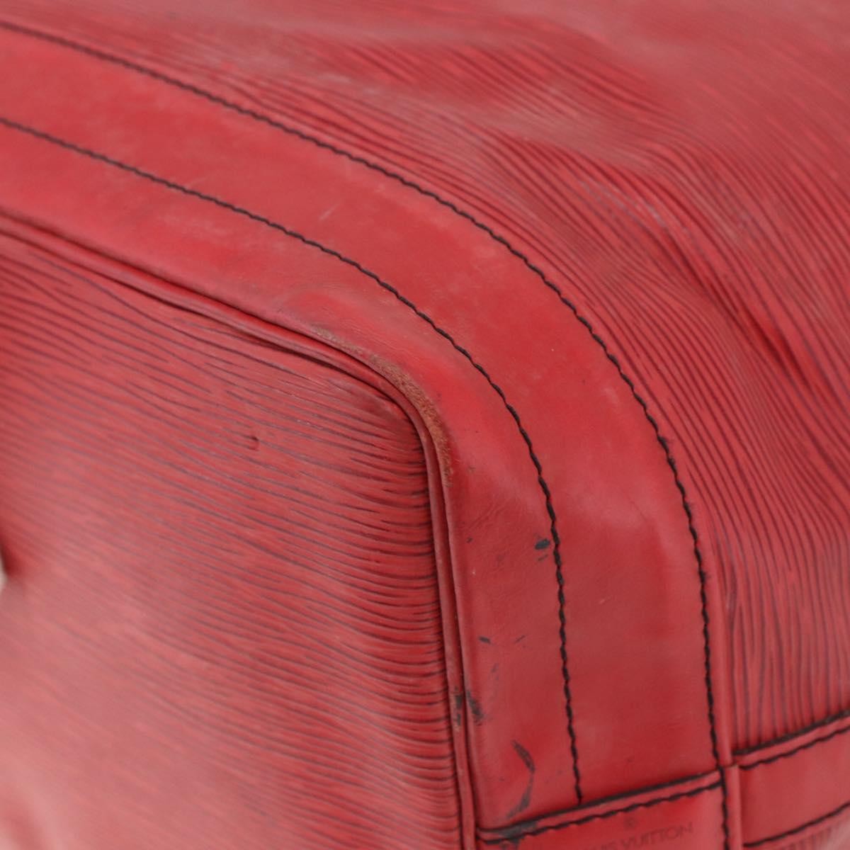 Louis Vuitton Petit Noe Nm Handbag Epi Leather Red Leather Shoulder Bag