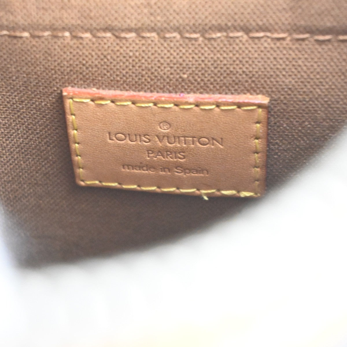 Louis Vuitton Odeon Handbag Monogram Canvas Brown Canvas Shoulder Bag