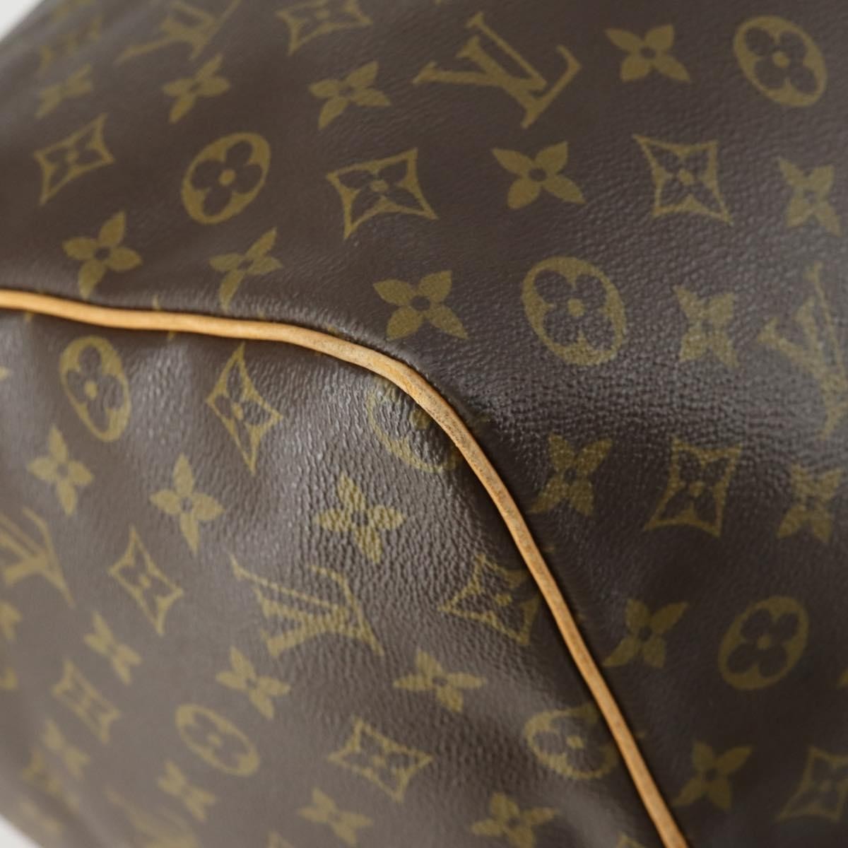 Louis Vuitton Keepall Bag Monogram Canvas Brown Canvas Travel Bag
