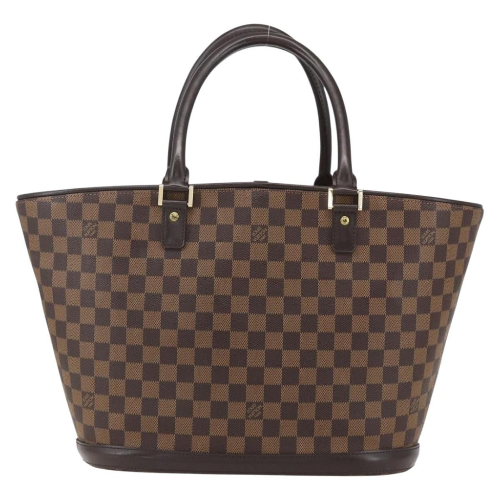 Louis Vuitton Manosque Handbag Damier Brown Canvas Tote Bag