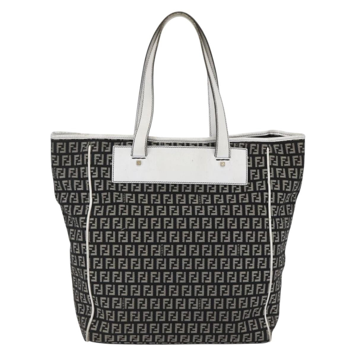 Fendi Zucca Tote Bag Canvas Black Canvas Tote Bag Bag