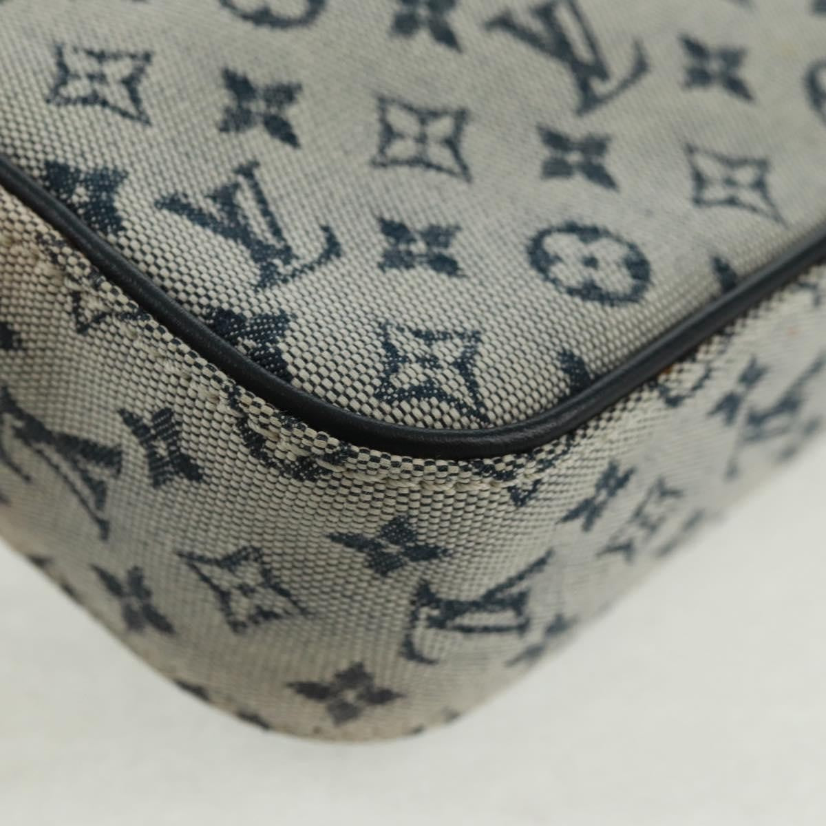 Louis Vuitton Juliette Crossbody Bag Mini Lin Blue Canvas Shoulder Bag