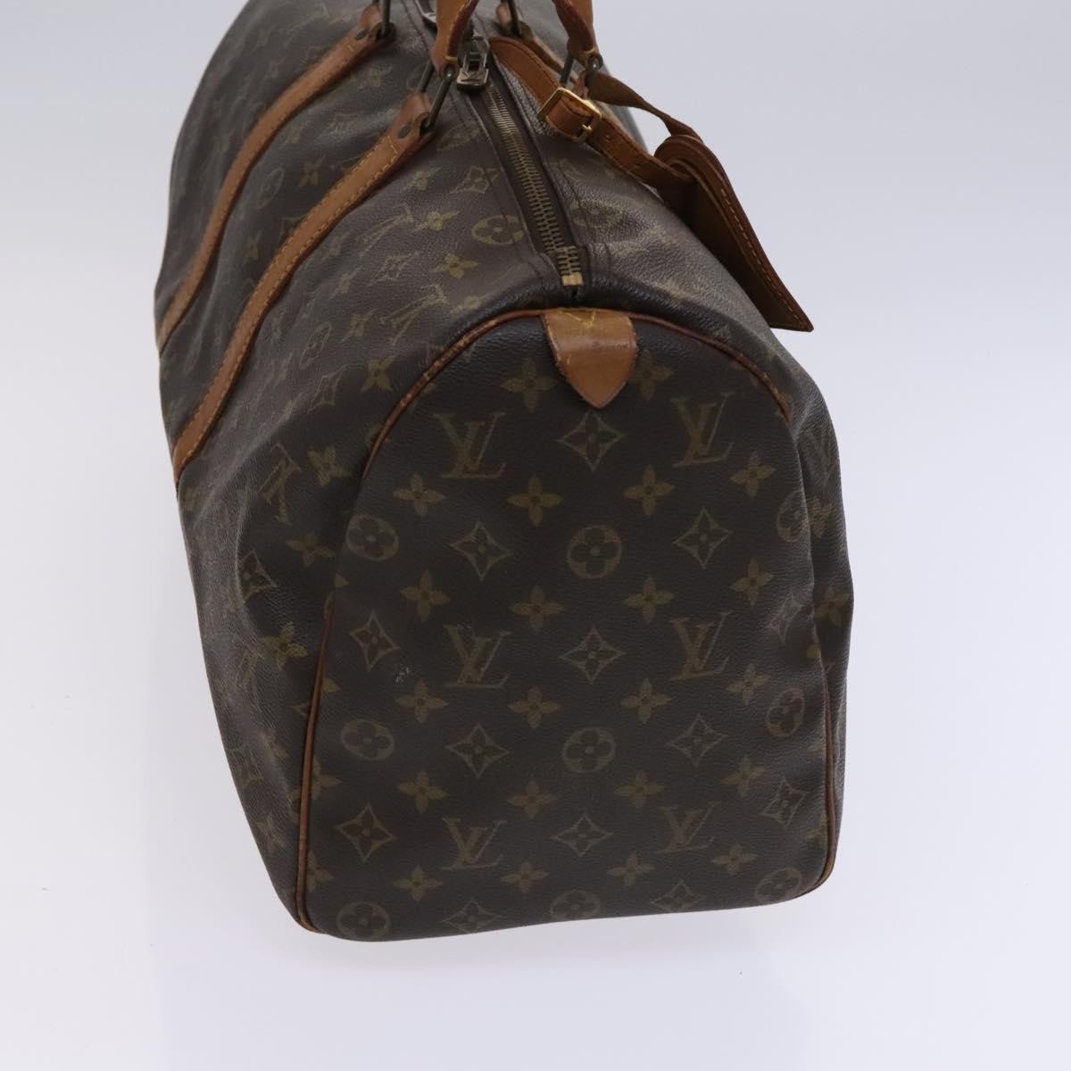 Louis Vuitton Keepall Bag Monogram Canvas Brown Canvas Travel Bag