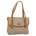 Celine Vintage Macadam Handbag Canvas And Leather Beige Canvas Handbag