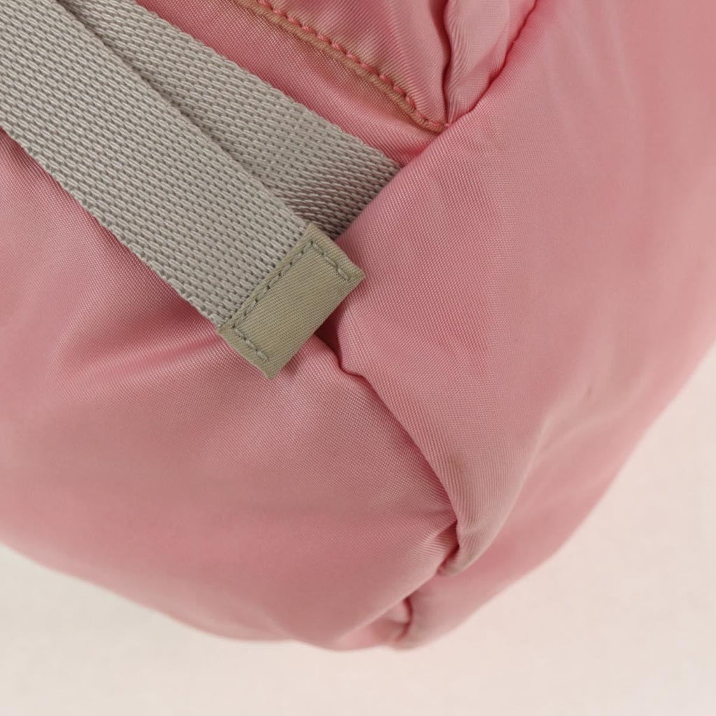 Prada Double Buckle Backpack Tessuto Pink Nylon Backpack Bag