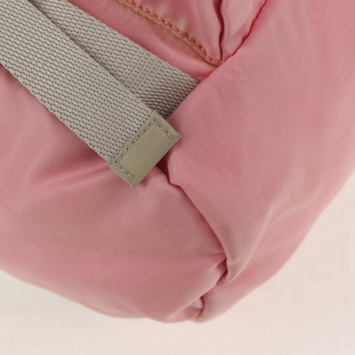 Prada Double Buckle Backpack Tessuto Pink Nylon Backpack Bag