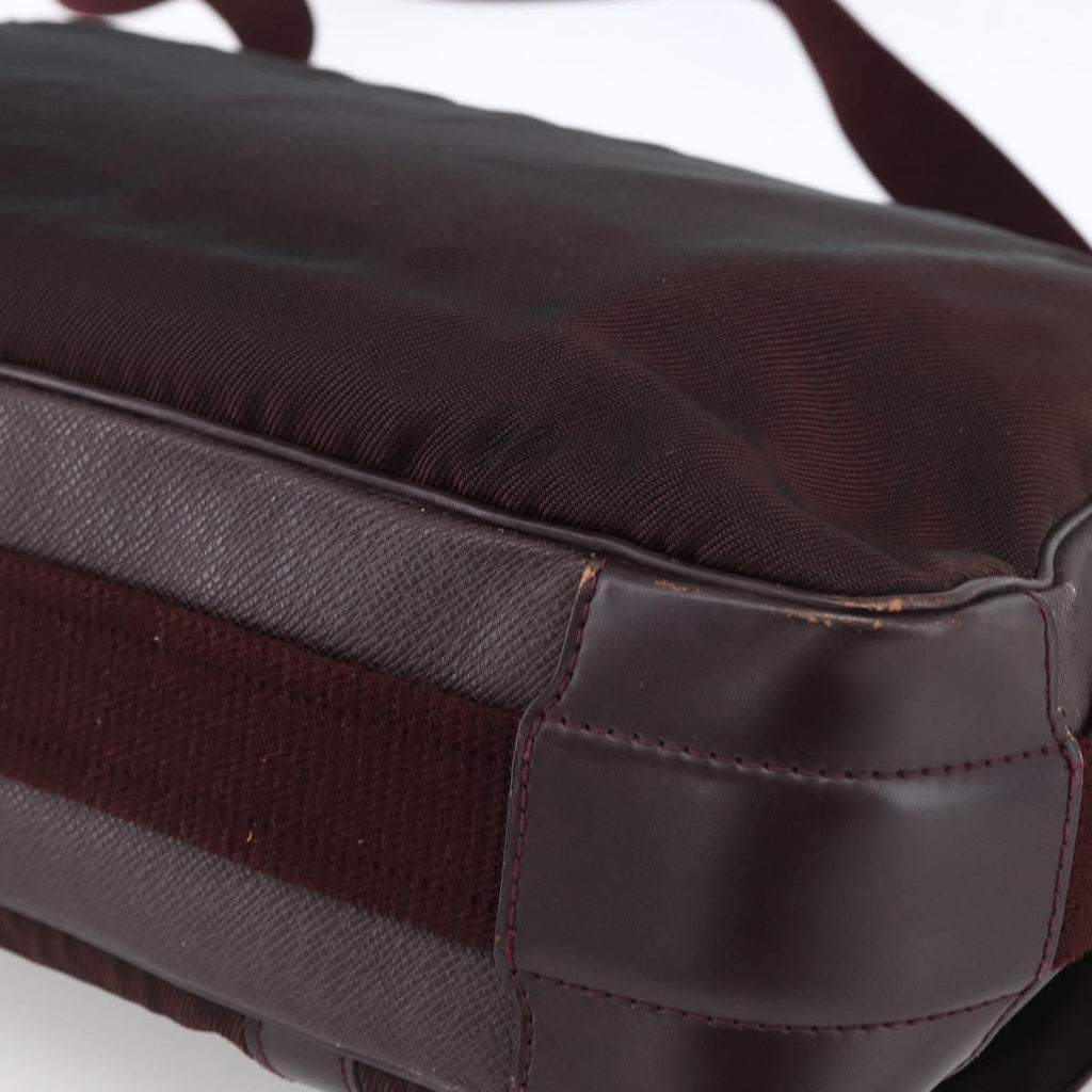 Louis Vuitton Dersou Bag Taiga Leather And Canvas Brown Leather Shoulder Bag