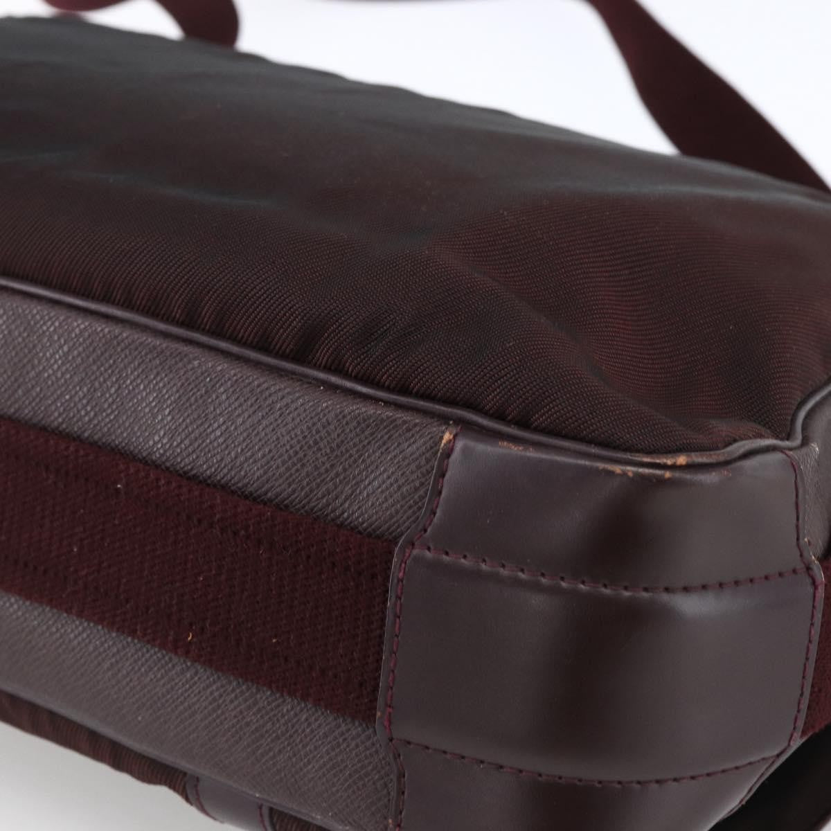 Louis Vuitton Dersou Bag Taiga Leather And Canvas Brown Leather Shoulder Bag
